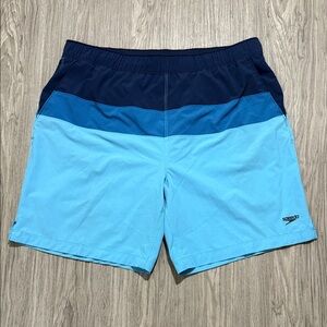 Speedo Men's Hydro Tech Volley Swim Shorts, Blue, Size X large